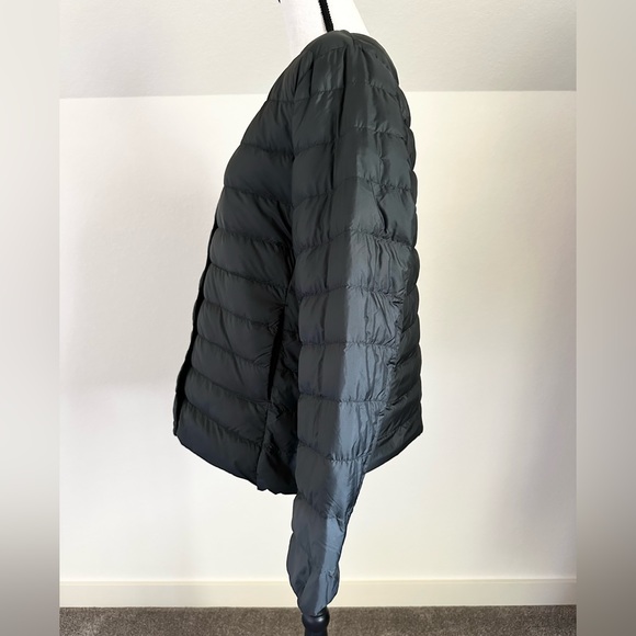 UNIQLO Hunter Green PACKABLE Lightwght COLLARLESS ULTRA LIGHT DOWN JACKET XXL - Picture 2 of 12